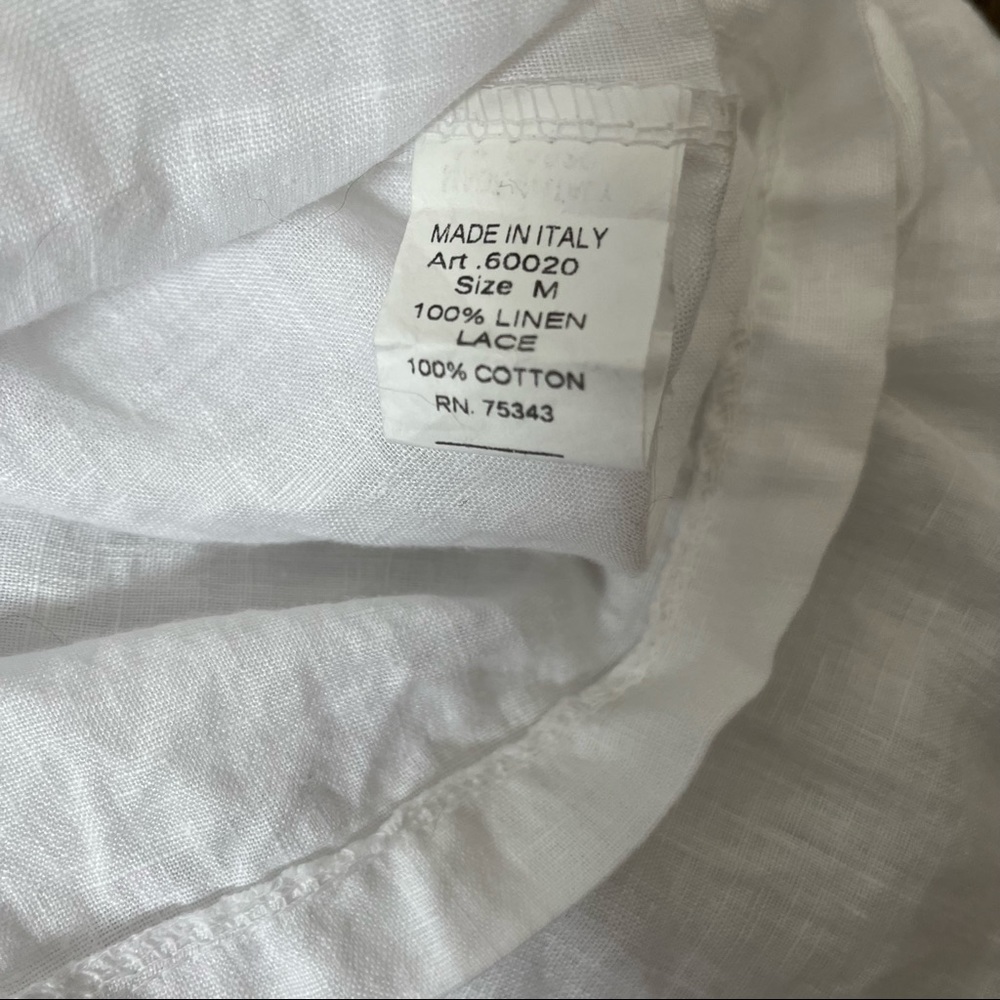 Marina Gigli 100% Linen Tunic Top - M - Picture 5 of 9